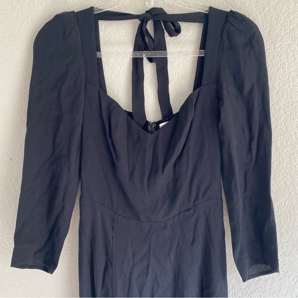 Reformation Mara Dress Black NEW - Picture 6 of 11